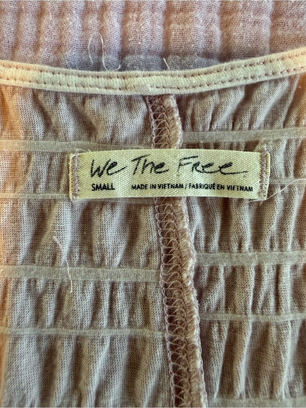 Free People We The Free Flower Power Top Pink Mauve Gauze Oversized Sz S - Picture 9 of 11